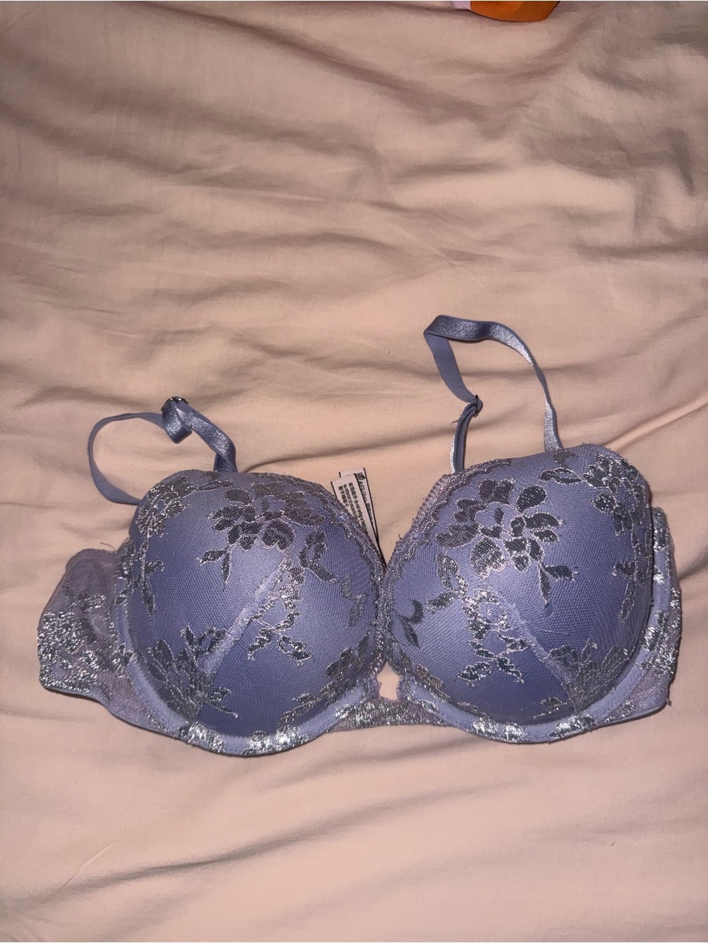 Victoria Secrets Lace-Detail Lavender Push-Up Bra